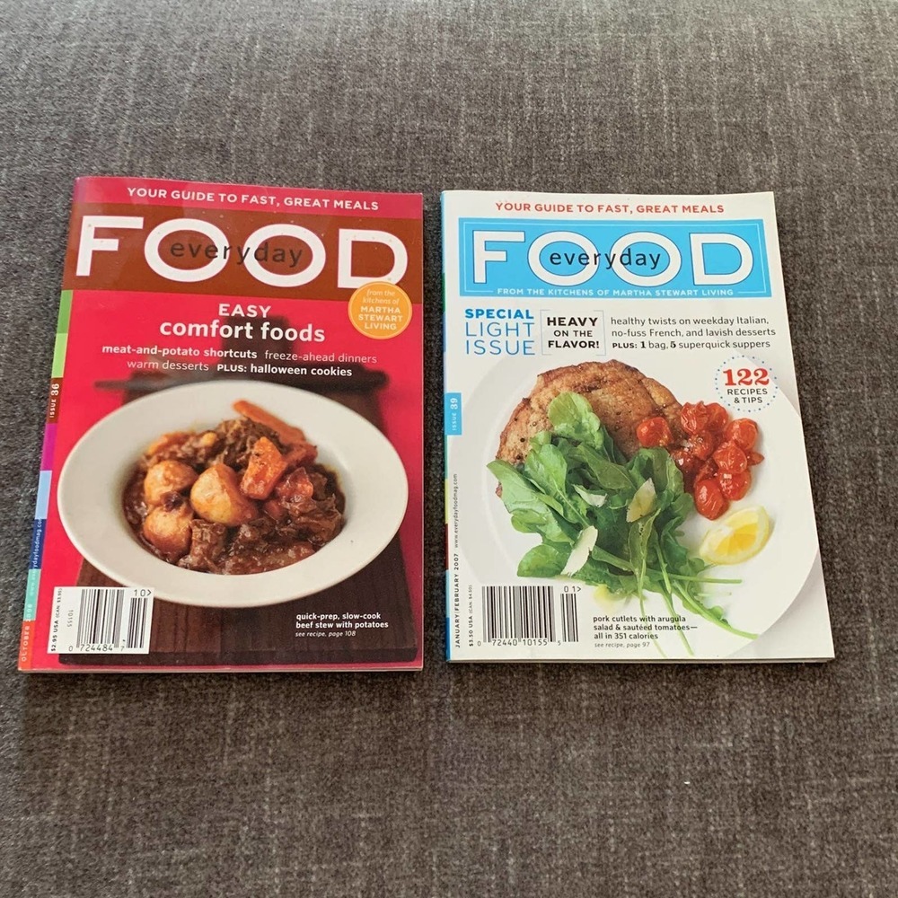 Martha‎ Stewart Everyday Food small magazines
